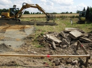 Geb&auml;udeabsteckung auf Schnurger&uuml;ster&uuml;st