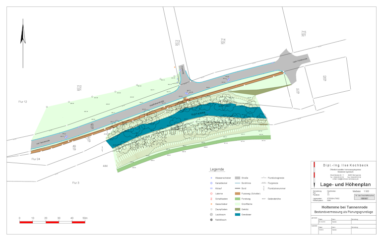 Lage- und H&ouml;henplan